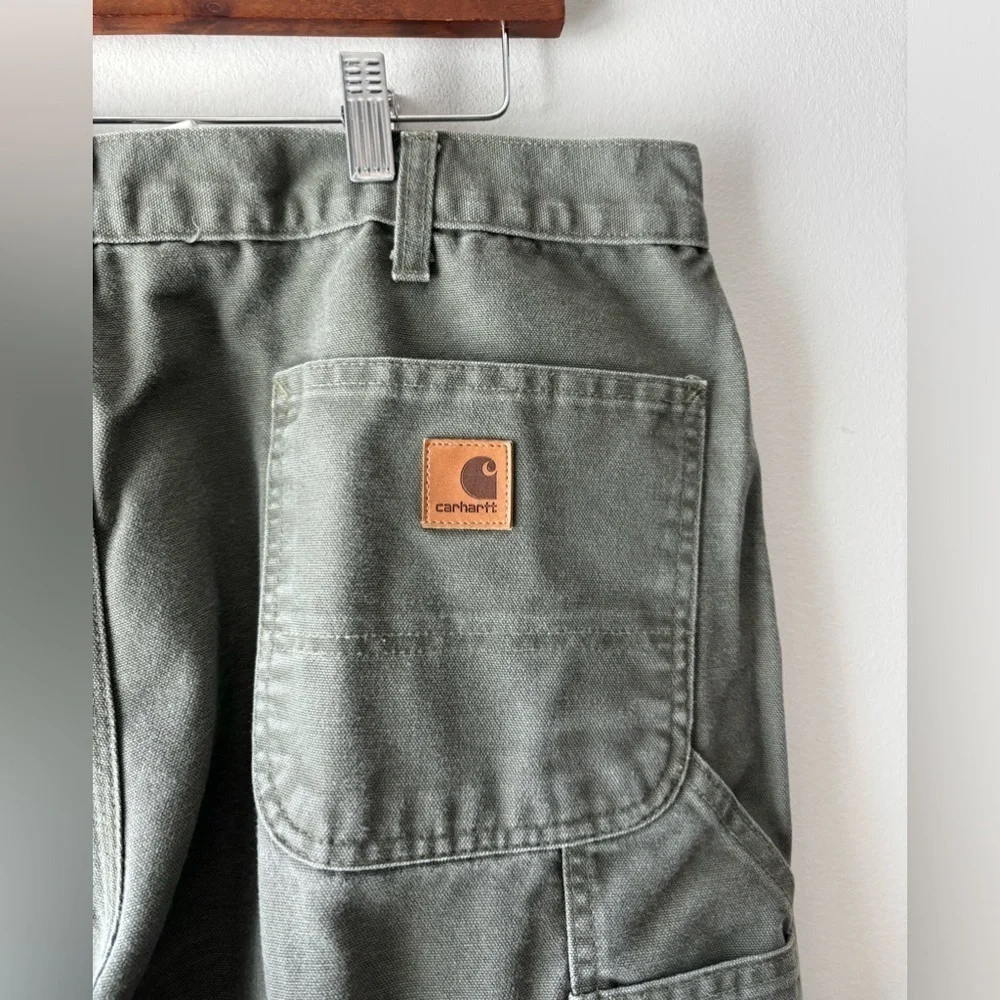 Men's Carhartt Dungaree Fit green color‎ cargo pants  size 40x32
